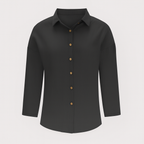 Black Long Sleeves Button Shirt