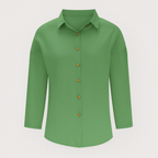 Green Long Sleeves Button Shirt