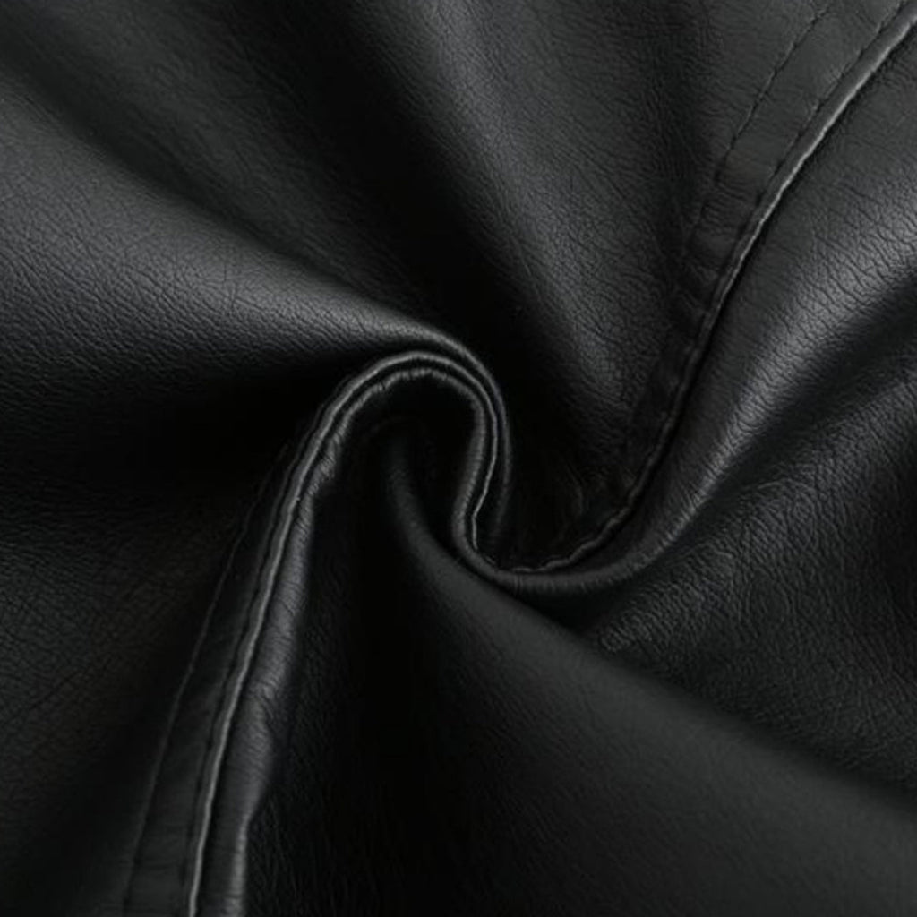 Women's Stand-Up Collar Leather Jacket - Autumn Edition