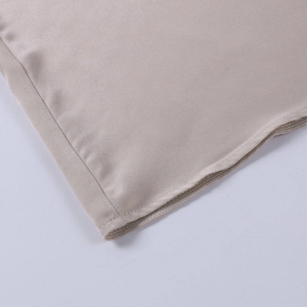 Lange Chiffon & Satijnen Jurk met Pailletten en Elegante V-Hals