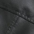 Women's Stand-Up Collar Leather Jacket - Autumn Edition