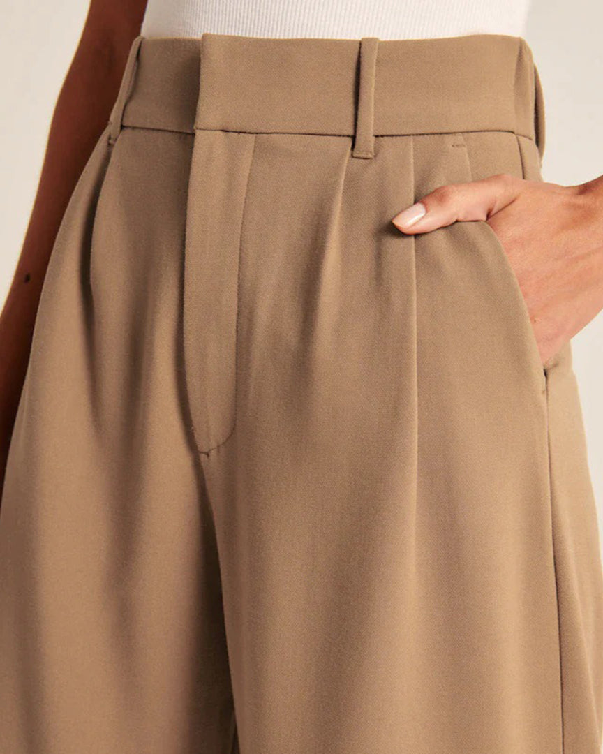 Celin | Women's High-Waisted Summer Trousers, Comfortable Wide Leg