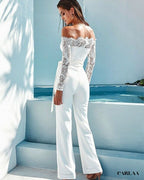 Women's White Jumpsuit