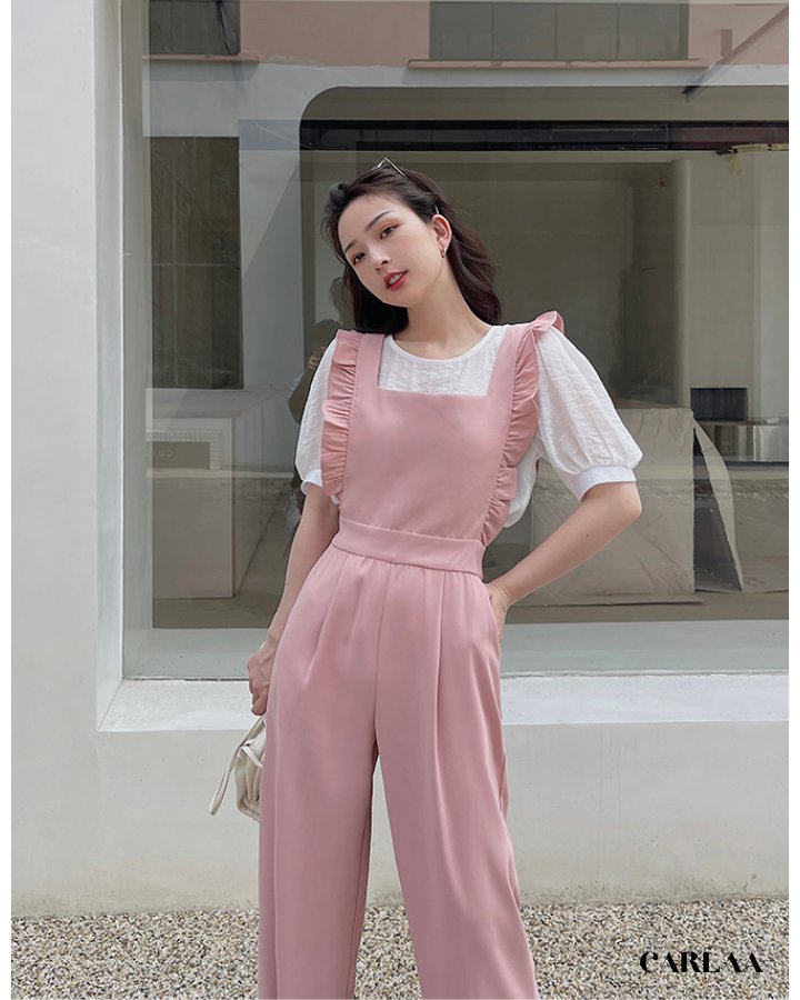Powder Pink Elegant Jumpsuit