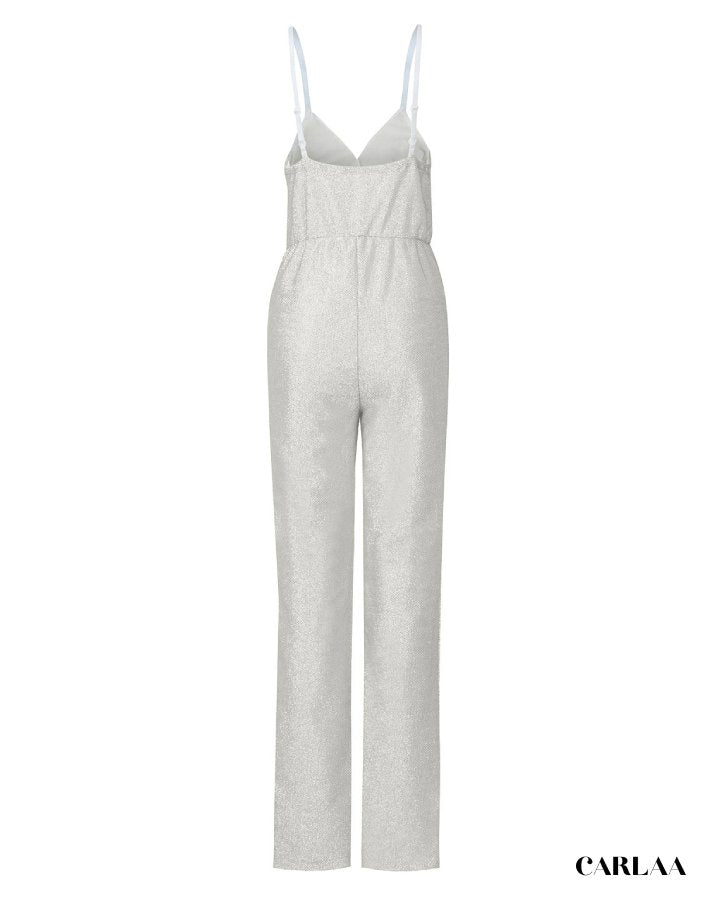 Combinaison Pailletée Argent
