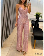 Pink Glitter Jumpsuit