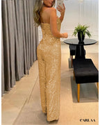 Golden Sequin Jumpsuit