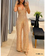 Golden Sequin Jumpsuit