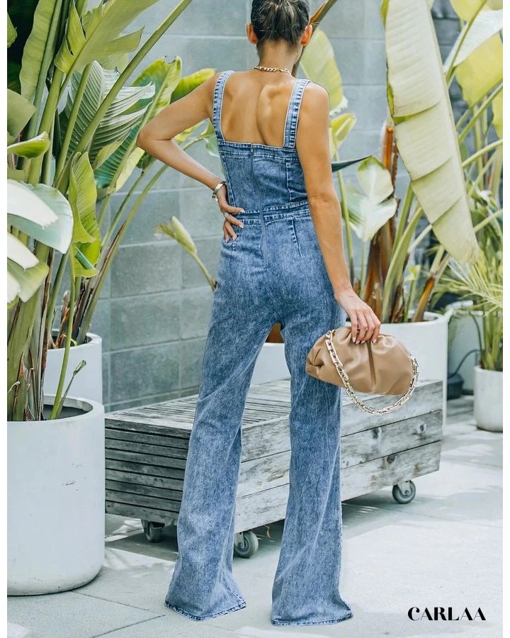 Combinaison Jean Femme Sans Manche
