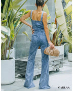 Combinaison Jean Femme Sans Manche