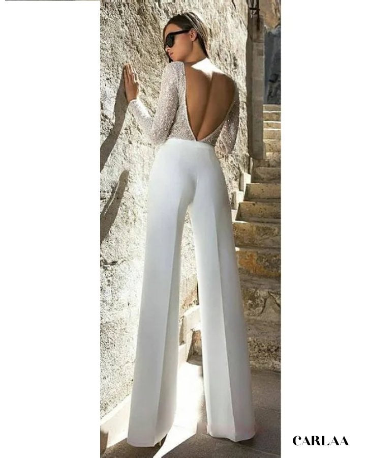 Chic Women's Jumpsuit for Wedding