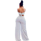 Combinaison pantalon à bretelles dos nu
