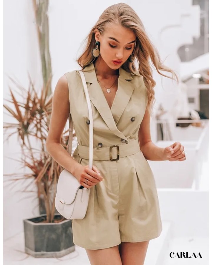 Khaki Playsuit