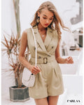 Khaki Playsuit