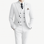 Costume d'invité de mariage 3 pièces slim fit pour homme | Élégant | Collection Automne