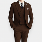 Costume d'invité de mariage 3 pièces slim fit pour homme | Élégant | Collection Automne