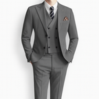 Costume d'invité de mariage 3 pièces slim fit pour homme | Élégant | Collection Automne