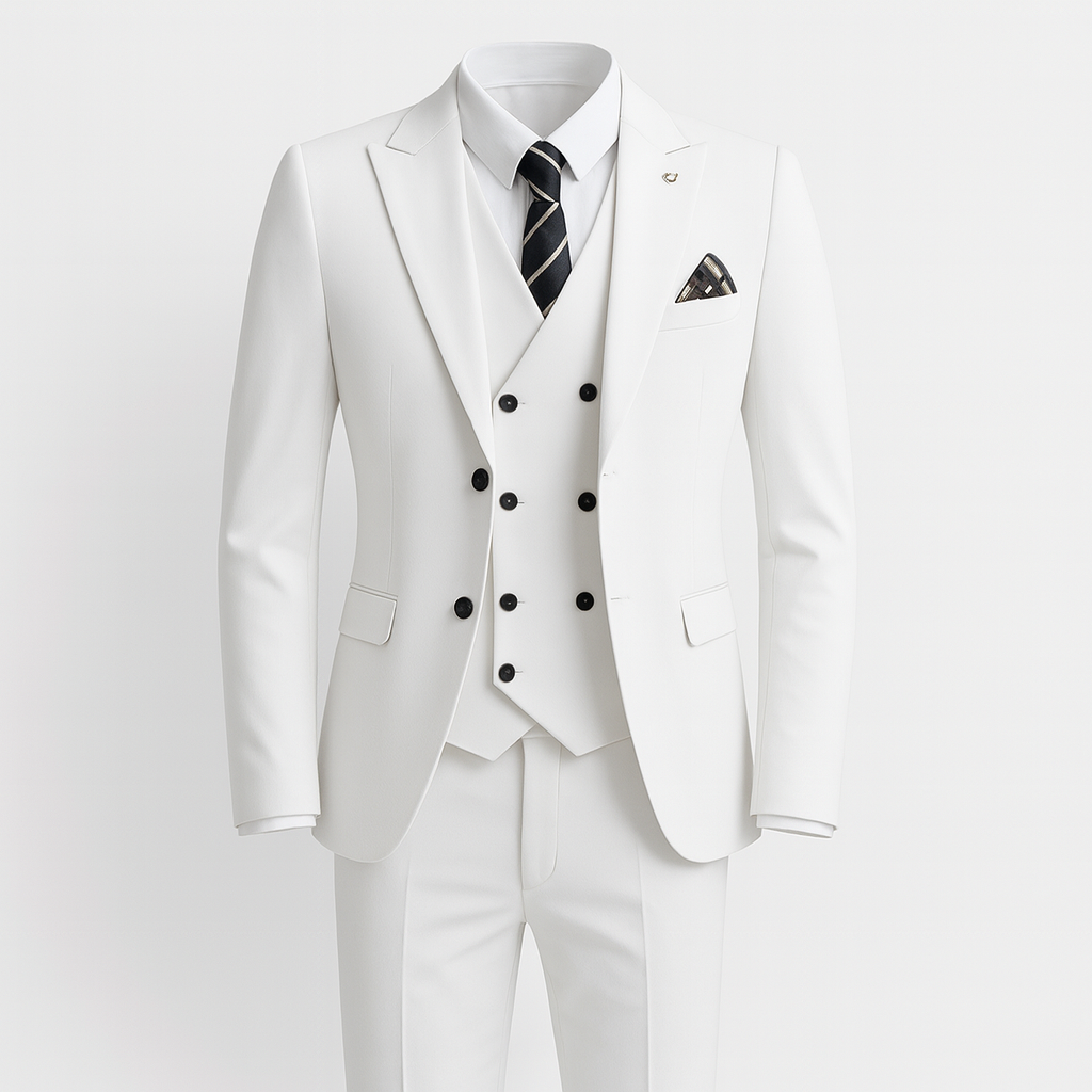 Costume d'invité de mariage 3 pièces slim fit pour homme | Élégant | Collection Automne