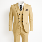 Costume d'invité de mariage 3 pièces slim fit pour homme | Élégant | Collection Automne