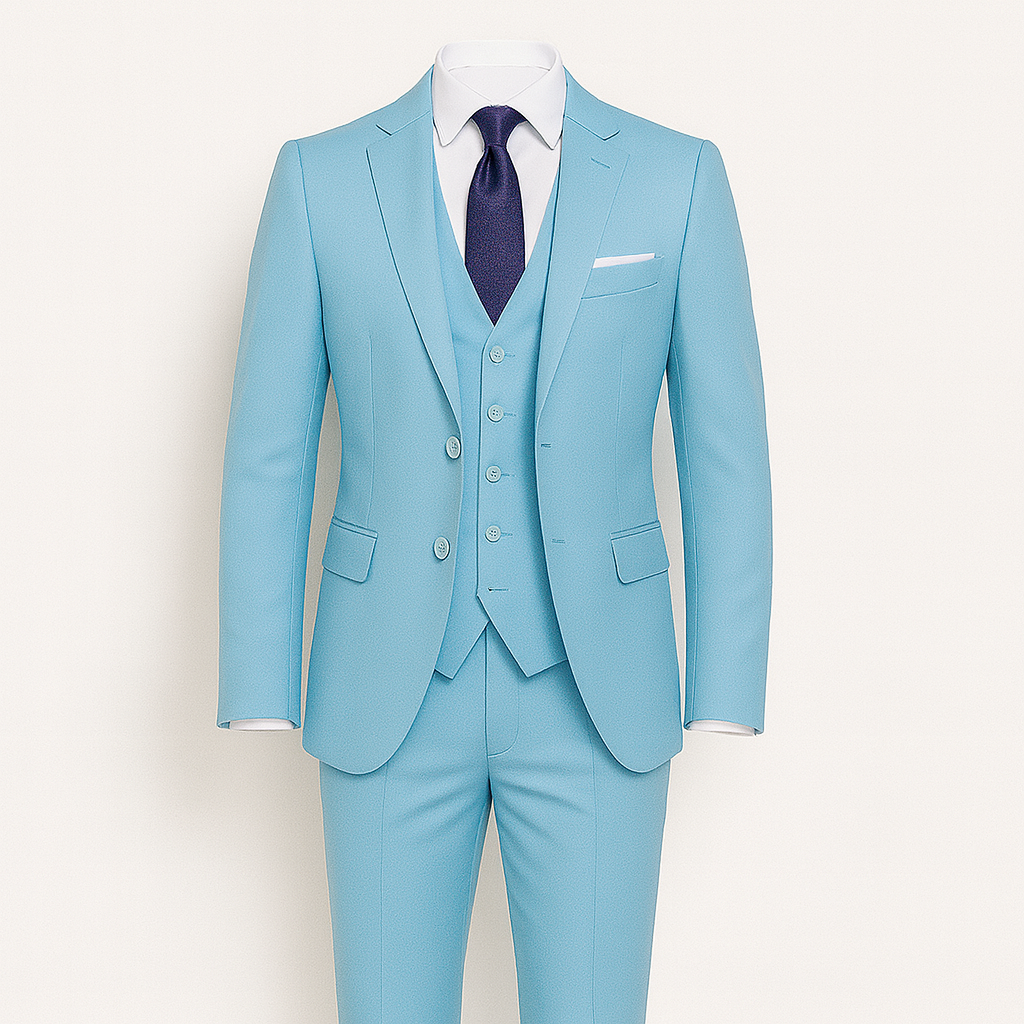 Costume trois pièces pour hommes - Blazer, gilet et pantalon de coupe ajustée pour les occasions formelles d'automne