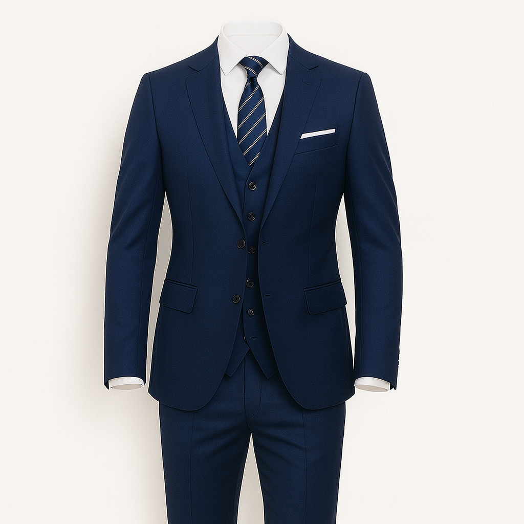 Costume trois pièces pour hommes - Blazer, gilet et pantalon de coupe ajustée pour les occasions formelles d'automne