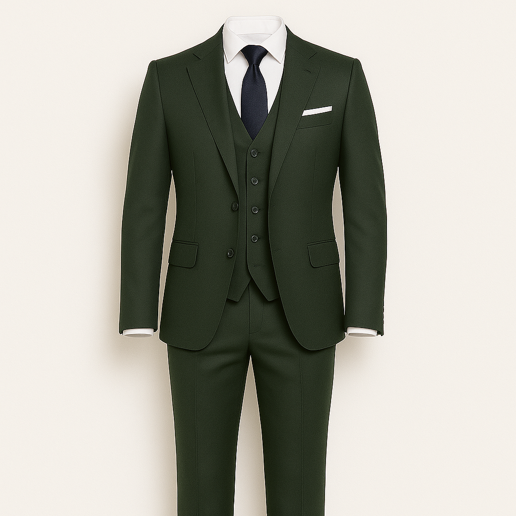 Costume trois pièces pour hommes - Blazer, gilet et pantalon de coupe ajustée pour les occasions formelles d'automne