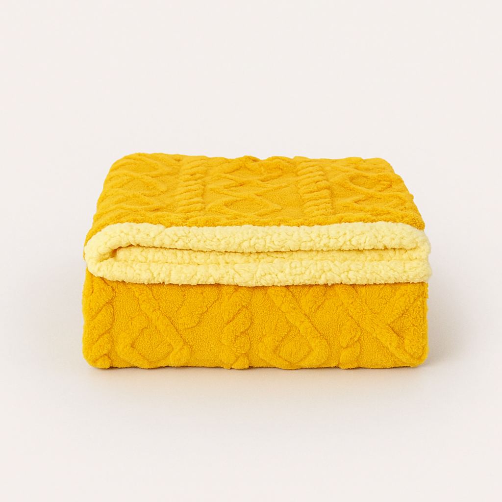 Couverture d'hiver chaude pour les nuits froides - Épaisse, moelleuse & élégante pour la chambre à coucher & le canapé