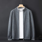 Men's Cashmere Zipper Jacket Warm and Stylish - Perfect for Autumn