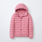 Pink Women's Hooded Down Jacket