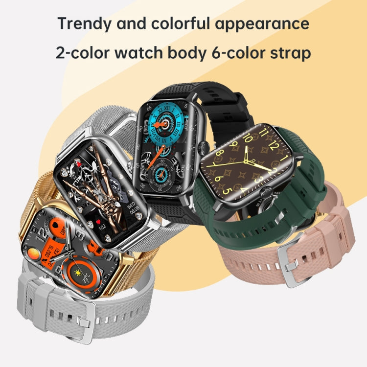 Smartwatch Écran incurvé Moniteur de glycémie ECG Fréquence cardiaque Fitness Tracker