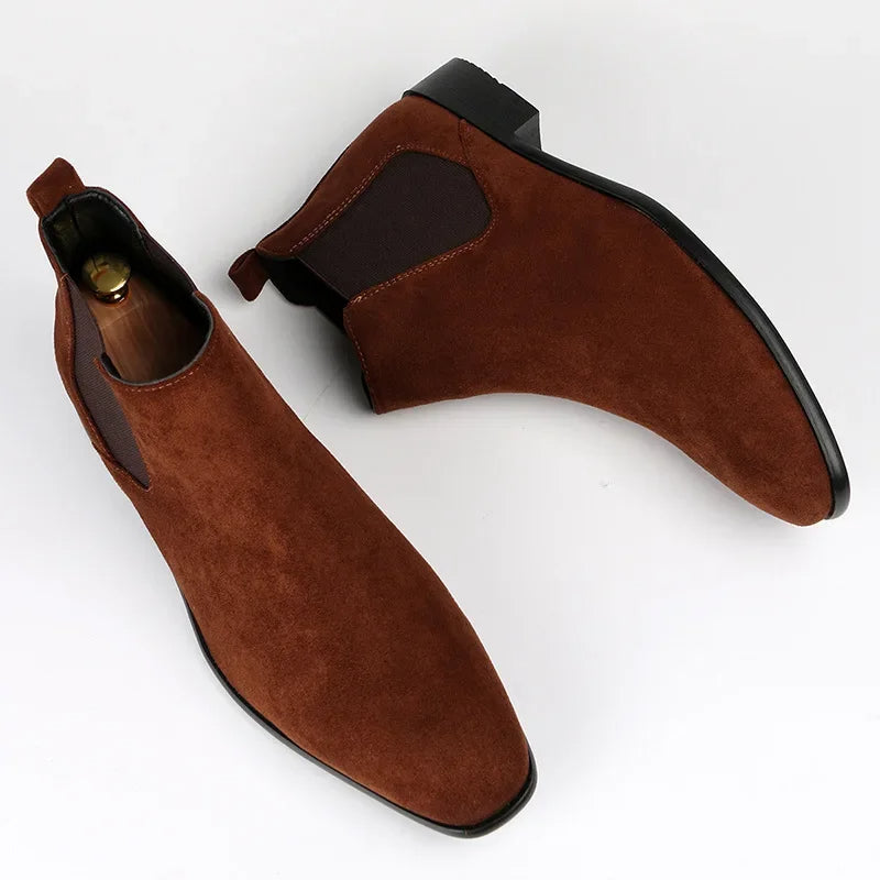 Bottes Chelsea à panneaux élastiques pour hommes
