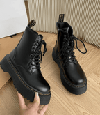 Chunky Sole Leather Boots | Urban Style and Ultimate Comfort