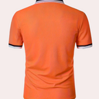 Arman | Polo orange sportif pour hommes pour les occasions décontractées et sportives