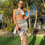 Ensemble deux pièces Jupe Et Crop Top Sans manches