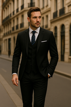 FrenchEric | Ensemble de costume formel pour homme 3 pièces | Élégant, polyvalent & confortable | Collection Automne