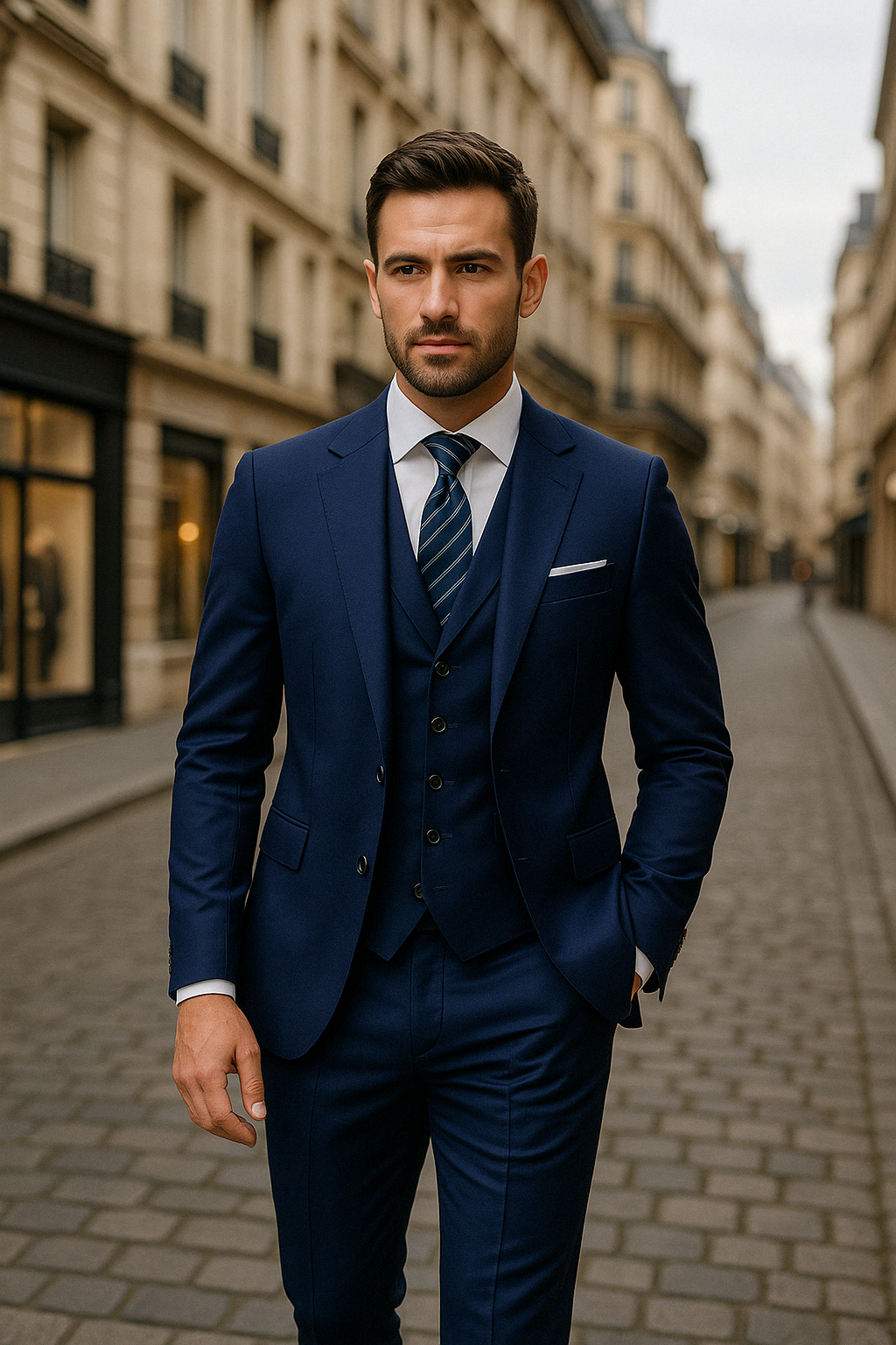 FrenchEric | Ensemble de costume formel pour homme 3 pièces | Élégant, polyvalent & confortable | Collection Automne
