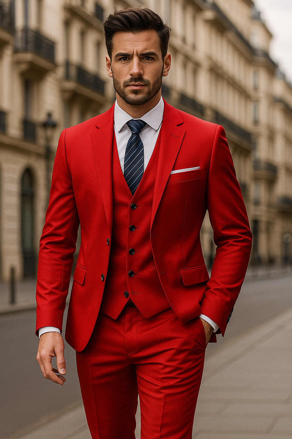 FrenchEric | Ensemble de costume formel pour homme 3 pièces | Élégant, polyvalent & confortable | Collection Automne