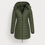 Eva Long Quilted Jacket - Chaude, légère, déperlante et idéale pour l'hiver