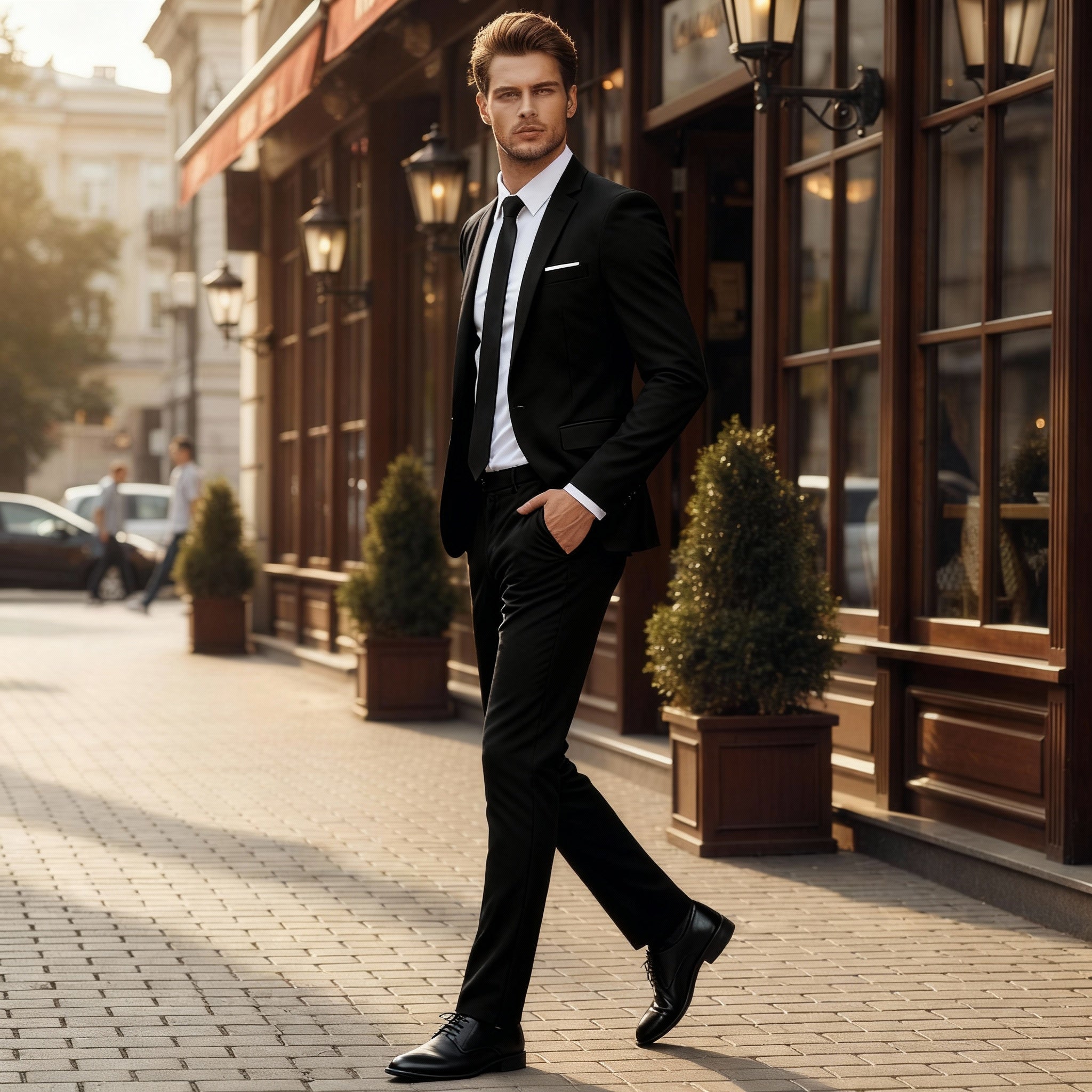 Costume élégant pour homme avec coupe confortable adapté aux occasions formelles