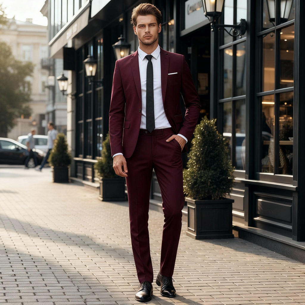 Costume élégant pour homme avec coupe confortable adapté aux occasions formelles
