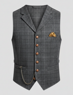 Gilet de costume homme élégant coupe classique pour tenue formelle et bureau