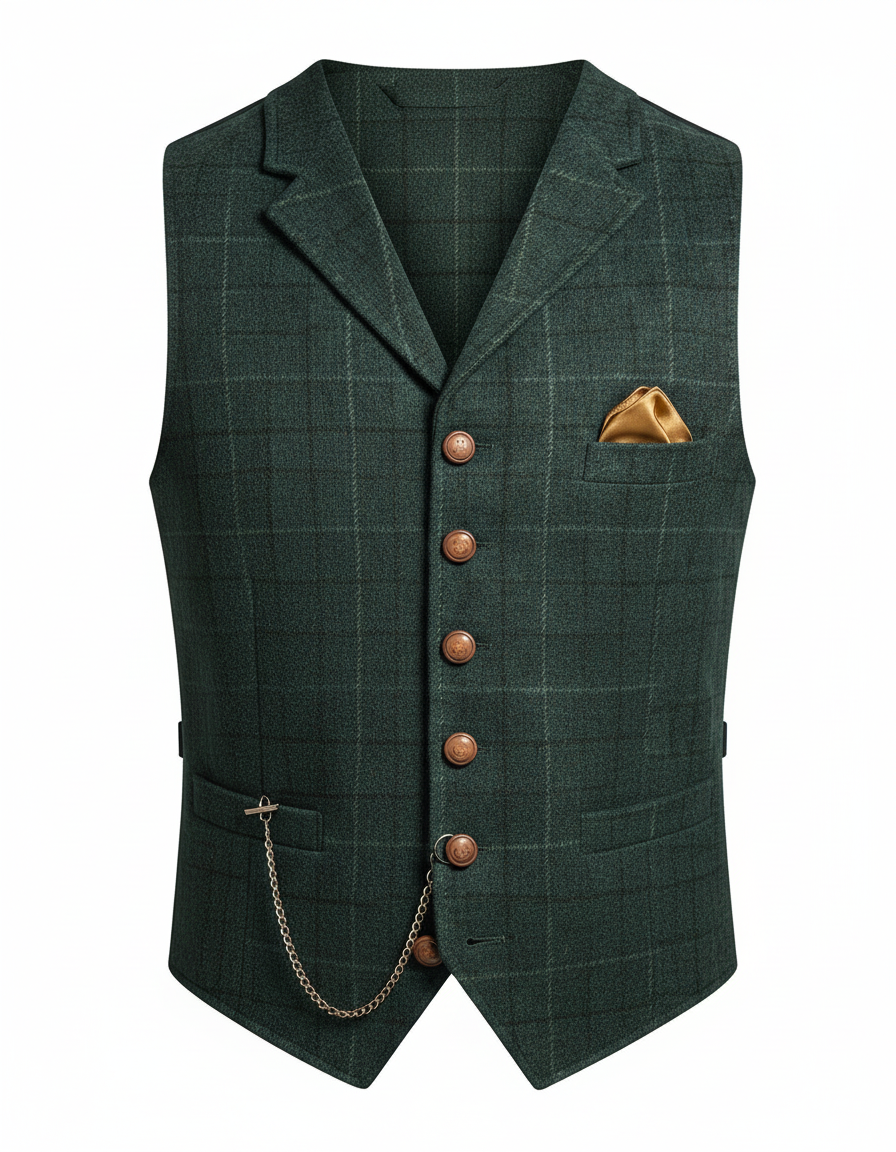 Gilet de costume homme élégant coupe classique pour tenue formelle et bureau