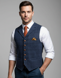 Gilet de costume homme élégant coupe classique pour tenue formelle et bureau