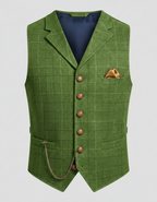Gilet de costume homme élégant coupe classique pour tenue formelle et bureau