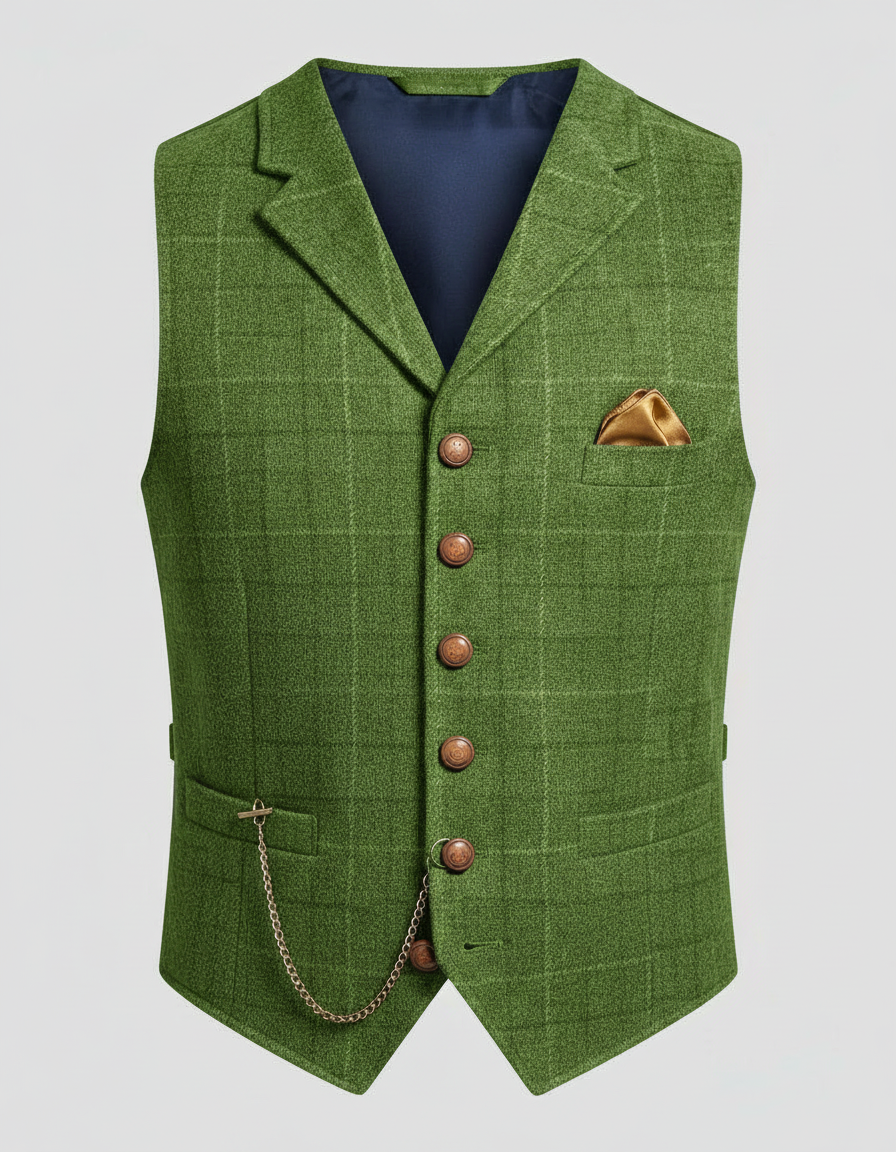 Gilet de costume homme élégant coupe classique pour tenue formelle et bureau