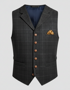 Gilet de costume homme élégant coupe classique pour tenue formelle et bureau