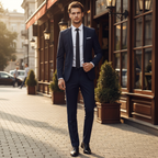 Costume élégant pour homme avec coupe confortable adapté aux occasions formelles
