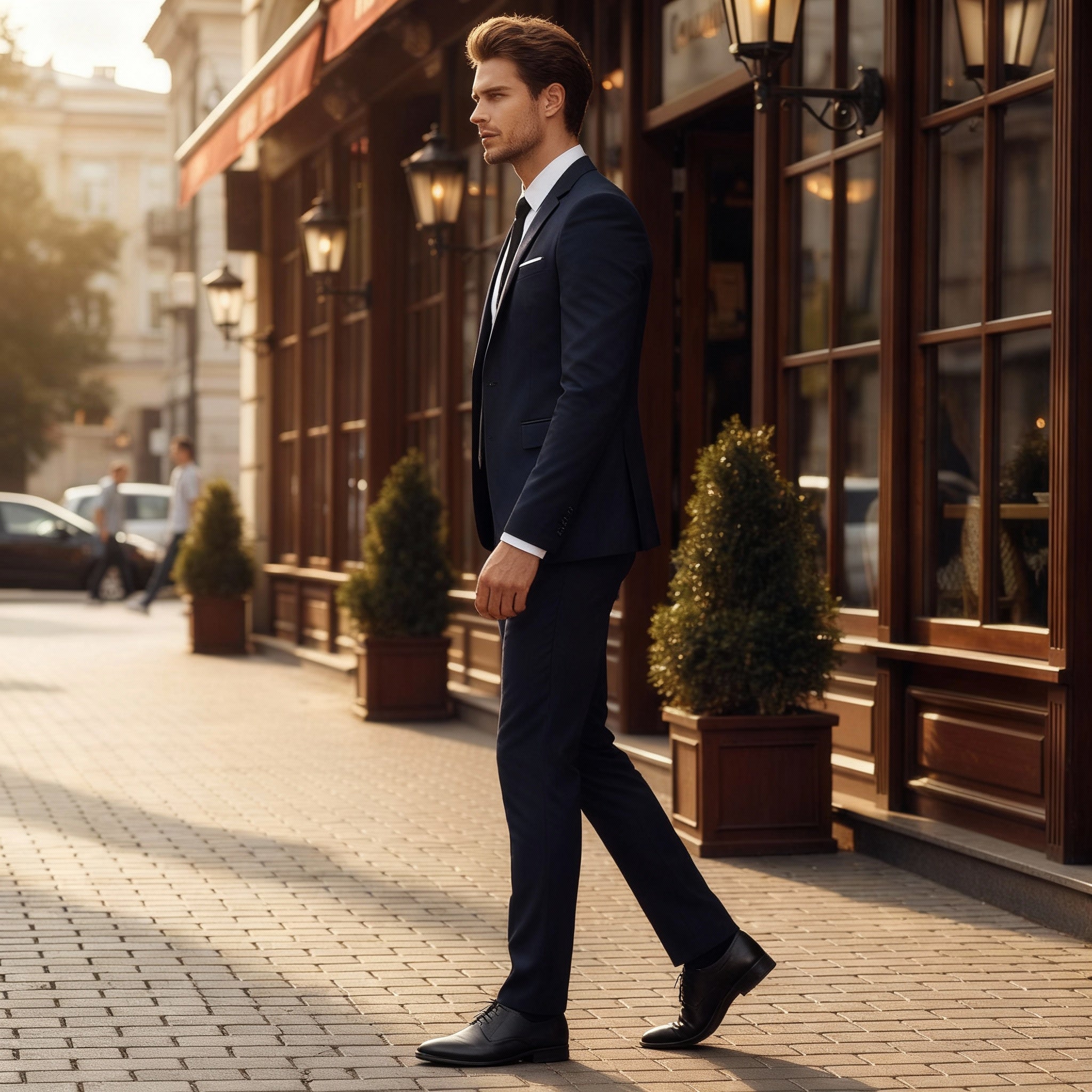 Costume élégant pour homme avec coupe confortable adapté aux occasions formelles