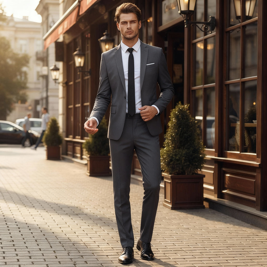 Costume élégant pour homme avec coupe confortable adapté aux occasions formelles