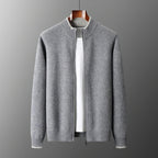 Men's Cashmere Zipper Jacket Warm and Stylish - Perfect for Autumn